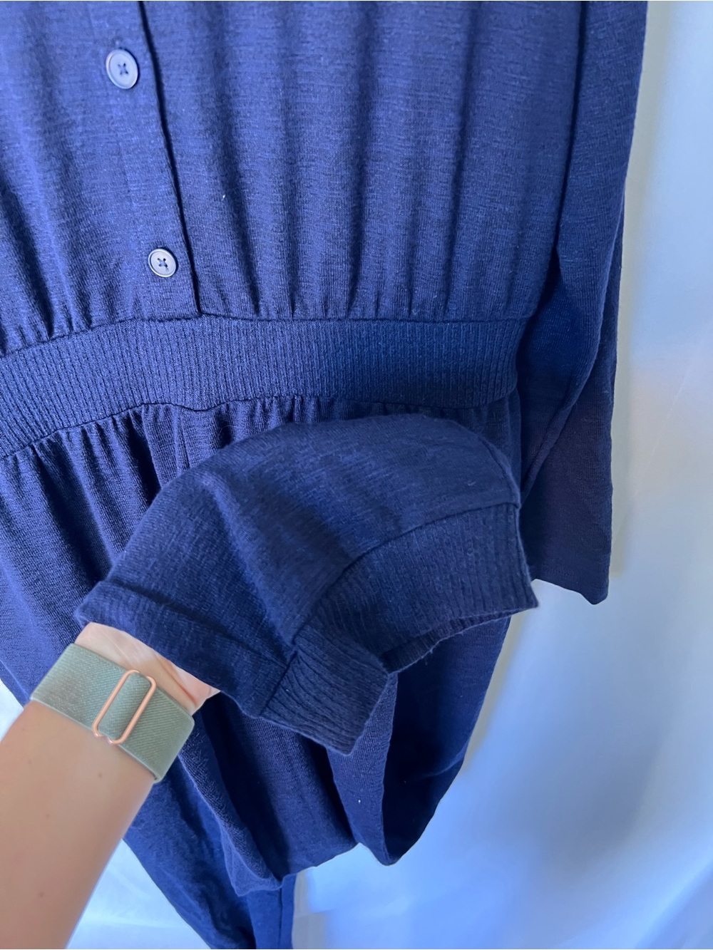 NWT Womens GAP Heathered Navy V-Neck Tall* Jumpsuit - Picture 4 of 6
